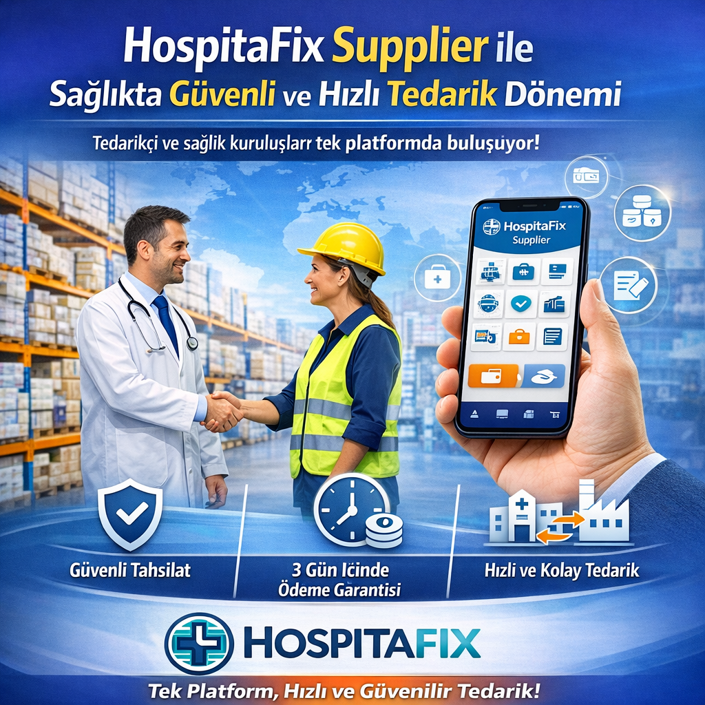 HospitaFix Supplier ile Sağlıkta Güvenli ve Hızlı Tedarik Dönemi